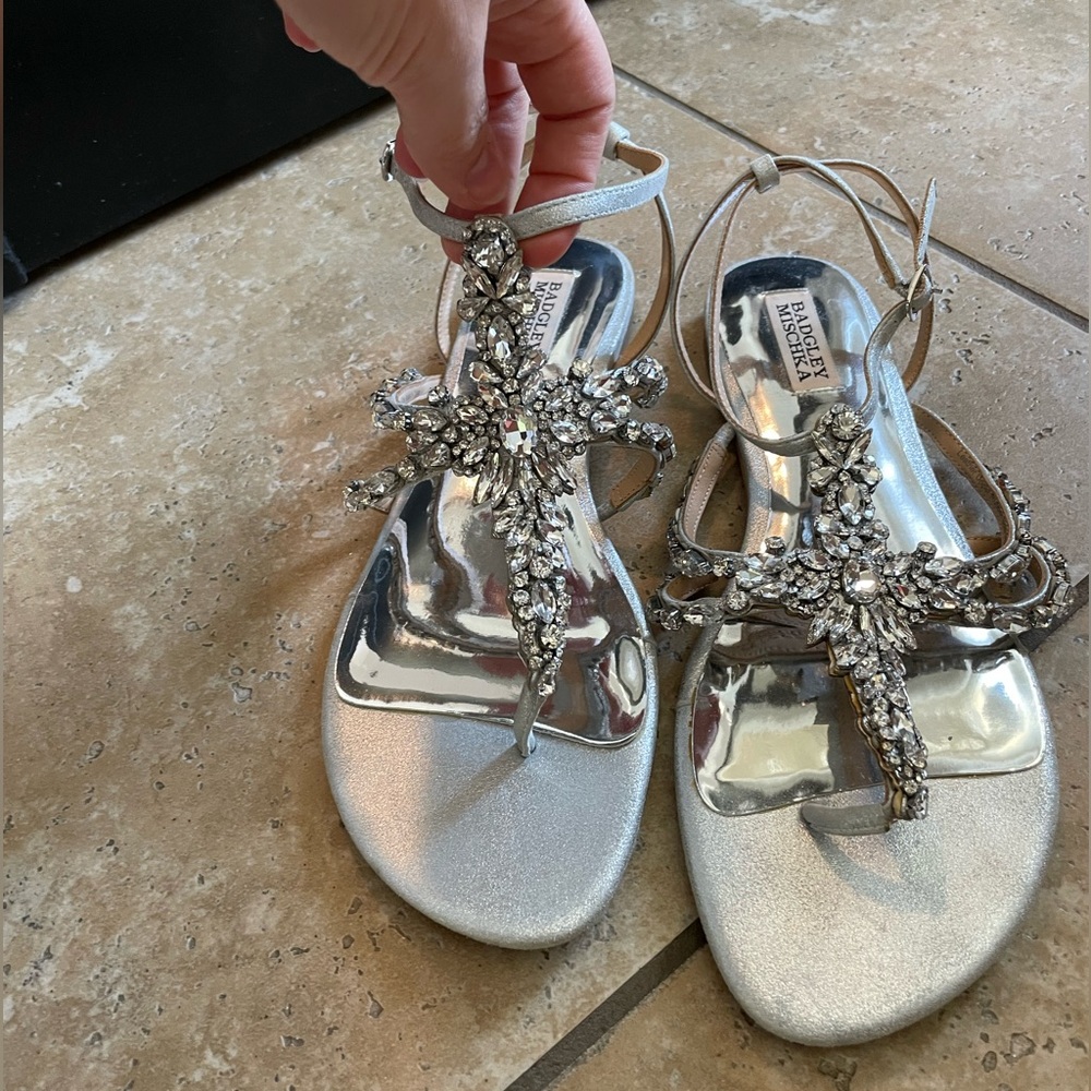 Bartley Mishka Hampden Crystal Embellished Sandals